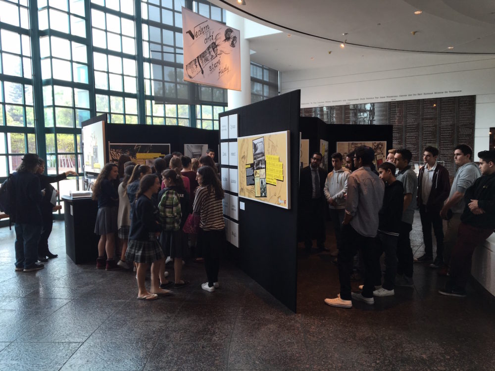 The Foundation's Vedem Underground exhibit made its world premiere at Los Angeles's Simon Wiesenthal Museum of Tolerance in 2016.